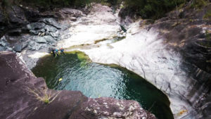 Canyoning Trou Blanc : Piscine naturelle